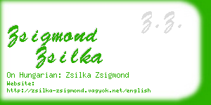 zsigmond zsilka business card